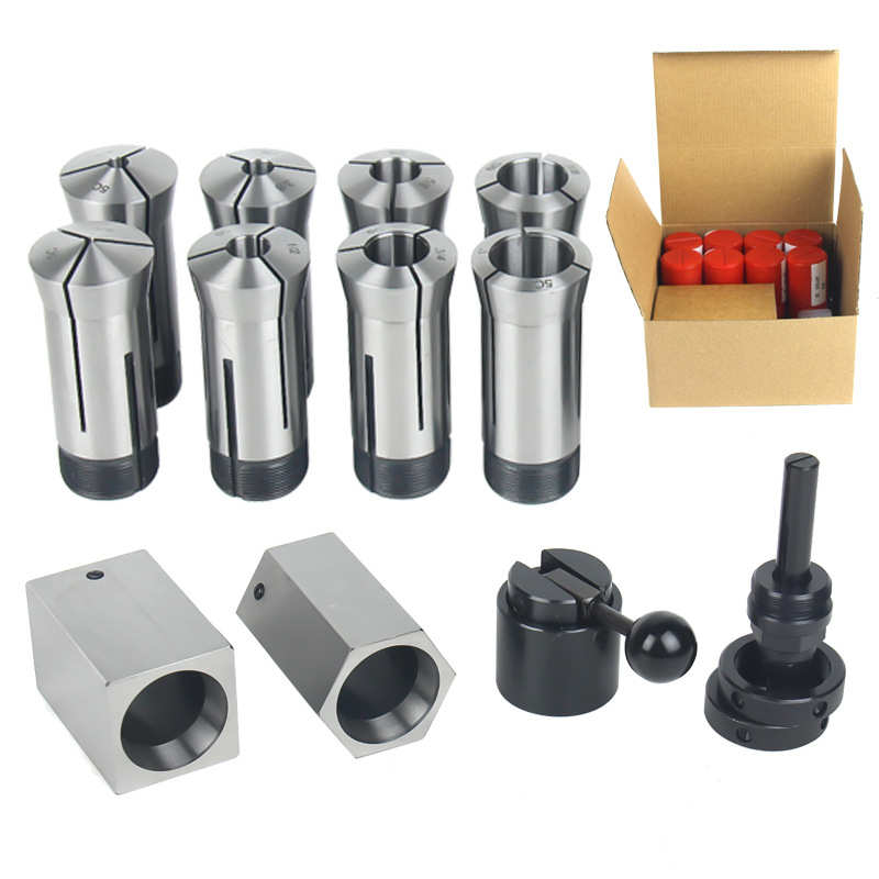 5C四方六方套+5C弹簧筒夹磨刀机夹头8PCS套装组合 U3夹头新品