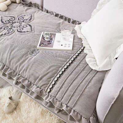 飘窗垫四台季通用子舒适透榻气刺绣贴布绣阳ZQ2923沙发垫榻米垫地