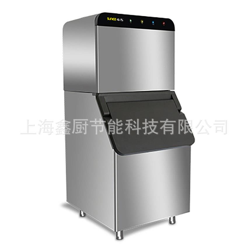 制冰机夏之雪QF450水吧咖啡茶饮店方块冰214kg大容量智能制冰机