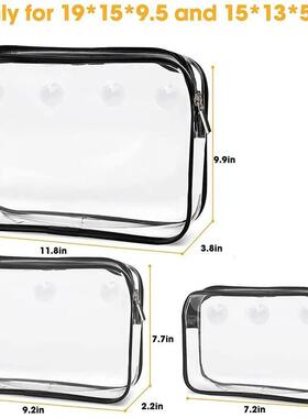 PVC Clear Bogg Beach Tote Bag Accessories Bath Wash Case Tra