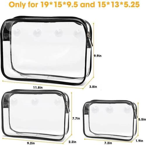PVC Clear Bogg Beach Tote Bag Accessories Bath Wash Case Tra