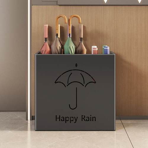 时尚创意雨伞架家用商用收纳雨伞桶铁艺客厅大容量存放沥水置物架
