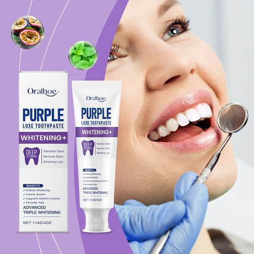 ORALHOE Gentle Daily Care Toothpaste - Purple toothpaste wit