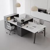 斯堪 纳维亚无障碍豪华办公桌简单现代员工办公家具46对四人或六