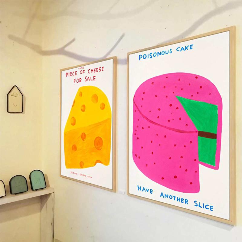 现代趣味彩色装饰画ins风小众艺术客厅挂画多巴胺设计卧室餐厅画图片