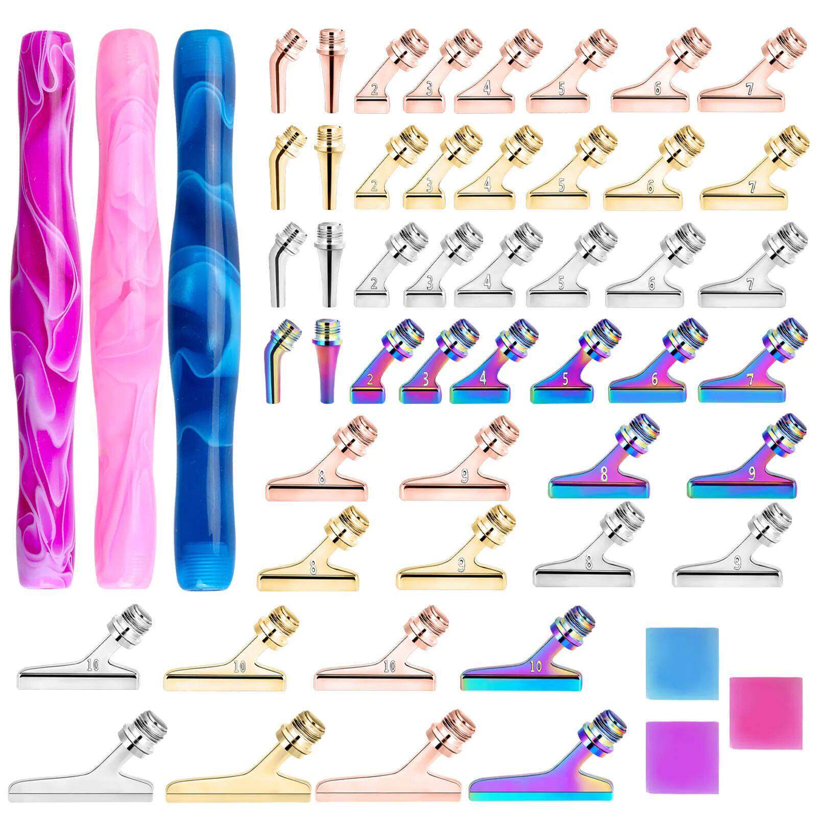 19Pcs/Set 5D Diamond Painting Metal Point Drill Pen Replacem