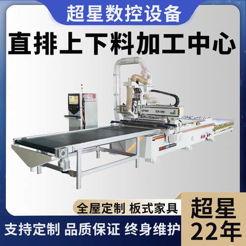 木工自动切割下料全屋板式家具雕刻亚克力铝塑板加工直排开料机