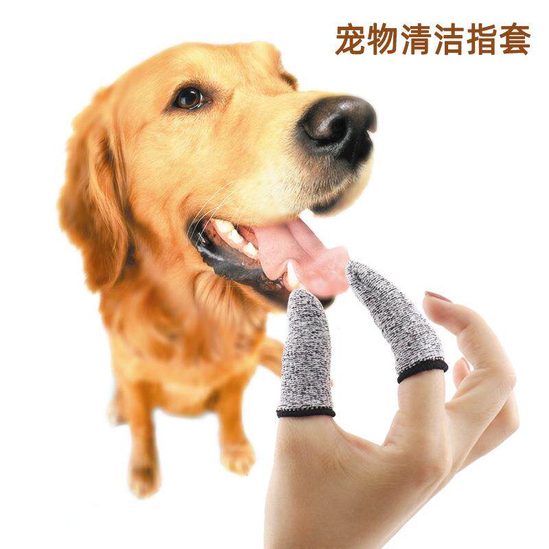 宠物用品狗狗除口臭猫咪刷牙指套清洁工具猫狗手指牙刷清新口气