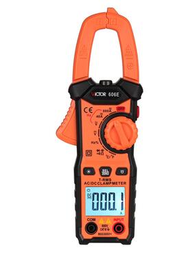 自VC606606E数字钳D形表高度电流表真有效IVB值交直精流全动