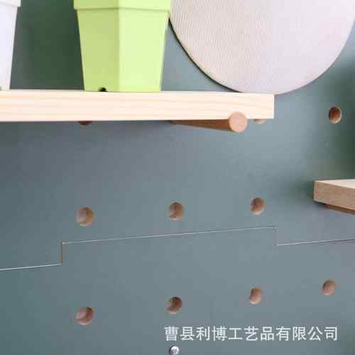 木质圣树诞板置物洞D1120架洞创意玄关衣帽挂架墙面装饰整理储物