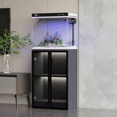 鱼缸客厅2025新款 小型落地玻璃金鱼缸家用免换水造景带柜子水族箱