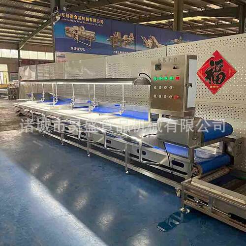 不锈钢分拣输送带灯带款清洗后果蔬分拣平台双输送带食品厂工作