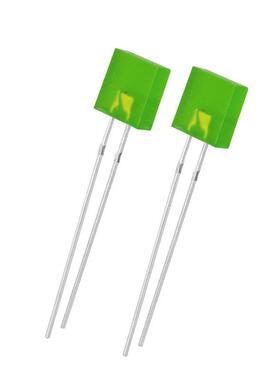 277黄发黄方形黄色指示灯2*7*7mm黄光直插式led灯珠发光二极管