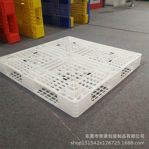 白色灰色结实卡板塑料两面叉车川字托盘出口运输板厂家直销