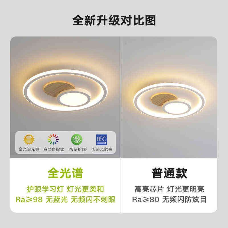 智能护眼超薄灯房间现代灯具北欧客厅led简约灯吸顶灯灯饰卧室