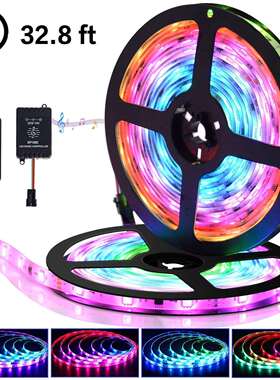 WS281130灯滴胶 幻彩套装 配音乐控制器 SP106E 12V 5A电源