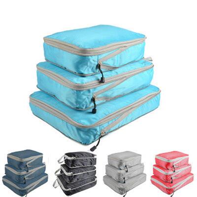 Suitcase Organizer Set Foldable Waterproof Nylon Material