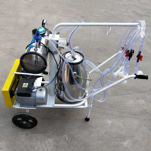 真空单桶双杯组挤奶机淄博挤奶机奶羊用挤分体真空泵挤奶