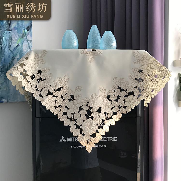 桌布电脑微波炉空调床头柜防尘盖巾田园布艺欧式中式刺绣华丽多色