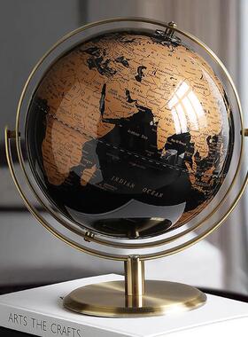 地球仪摆件轻奢创意领导办公室装饰品酒柜电视柜书房桌面家居饰品