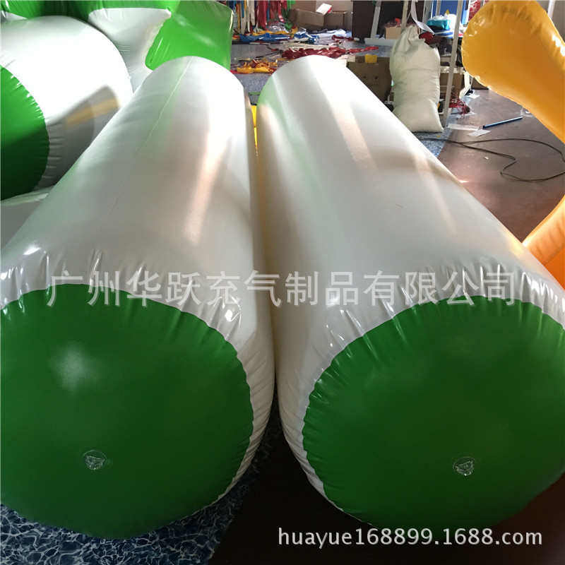 充气水上三角形浮标圆柱形浮标广告宣传模型水上漂浮物警示浮标