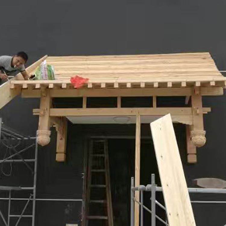 阳木雕中式古木东质屋檐传木质屋檐统室仿木内防潮屋檐实木古建假