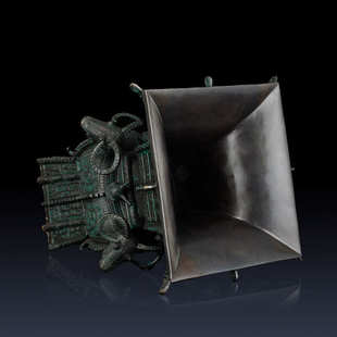 饰家居客厅摆件四羊方尊商务礼品摆件 纯黄铜四羊方尊摆件办公室装