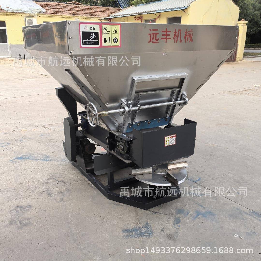 加重型有机肥鸡粪牛羊粪撒粪机 容量1方的发酵粪肥撒肥机不锈钢斗
