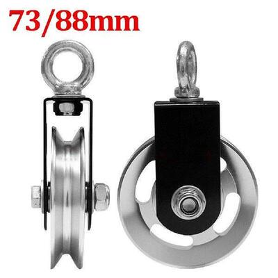 Fitness Cable Pulley 73/88mm Silent Stainless Pulley Wheel