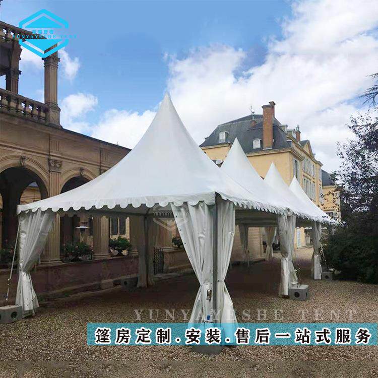 厂家直销欧式尖顶帐篷展览遮阳活动休息亭小型仓储帐篷