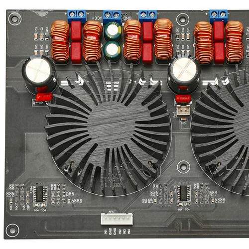 TPA3255 四 声道数字 D类大功率功放板300W*4（豪华风扇款）