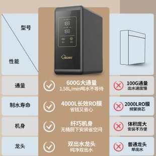 复旦申花净水器家用直饮反渗透ro净水机厨房过滤纯水机管线机加热