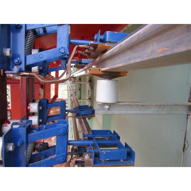 钢铁厂耐高温、耐粉尘JGHX型双电刷钢体集电器刚体滑触线1200A