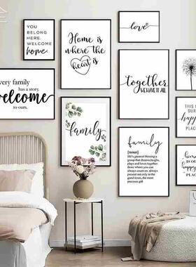 Quote Wall Poster Canvas Painting Minimalist Picture Decor
