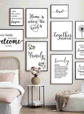 Quote Wall Poster Canvas Painting Minimalist Picture Decor