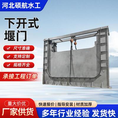 液动下开式堰门限流闸门可调节雨污分流截流井下开堰门高温高压