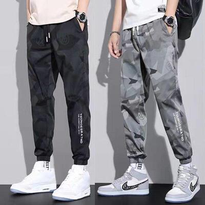 Men Casual Pants Comfortable Wear Zipper Spring Fall