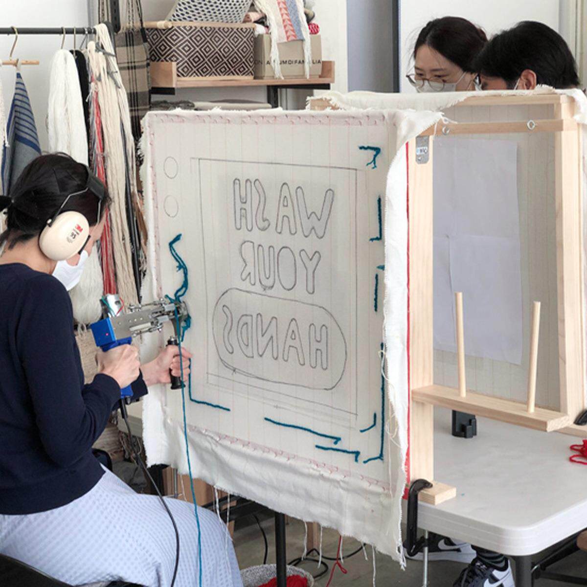 工厂拿货tufting frame实木簇绒框架手工地毯框绷布框DIY手工框架