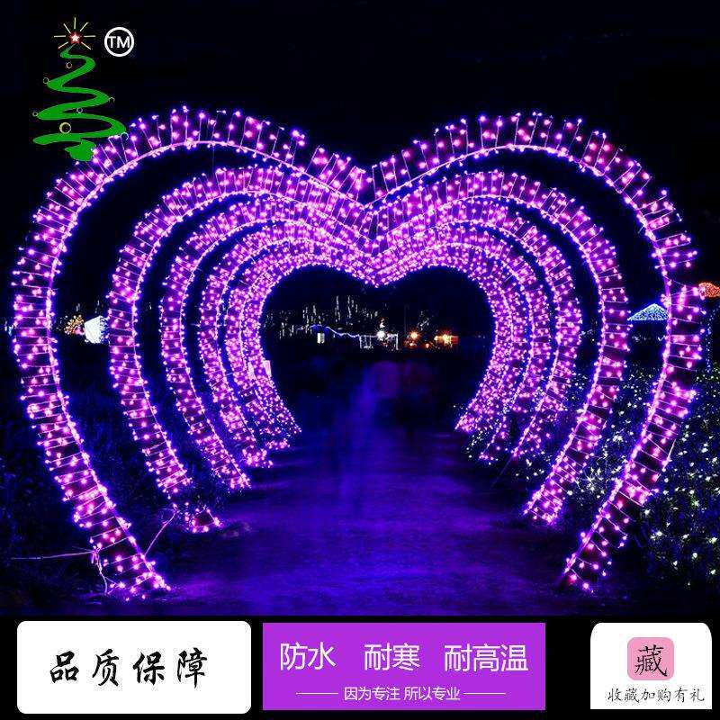 LED时光隧道 户外造型灯光节工程亮化隧道灯景观灯文旅景区灯光秀