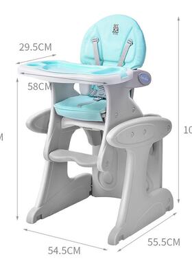 儿童餐椅塑料宝宝餐椅吃多分功能婴儿饭桌体组合式小119桌O子EM工