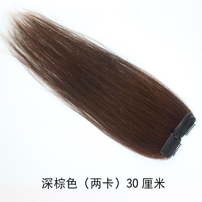 高档真发头顶补发片片织 纯手垫高发片发片直发 无痕假隐形增发垫