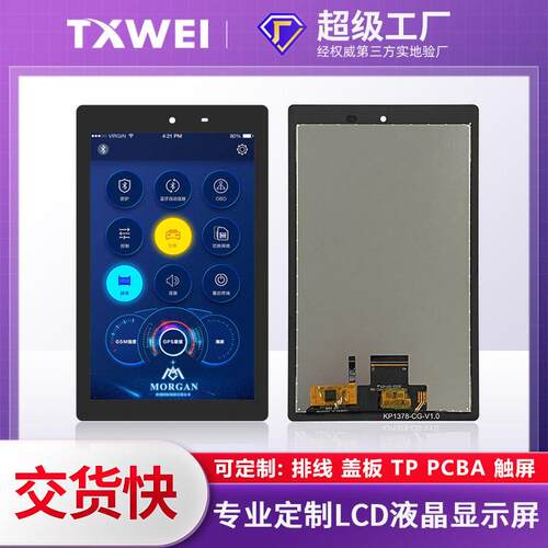 6.95寸600*1024IPS清安防门禁二轮车智能仪表户外手持设备液晶
