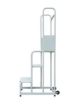 圆管登高梯带超FEQ市轮房移动平台仓储子库整理货梯三步金属