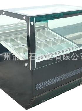 厂家供应 硬冰柜 10盘雪糕柜 110V gelato display 冰淇淋展示柜