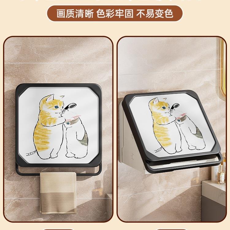 浴室壁画PBM纳箱放洗澡干净衣服防水叠置物收架卫折生间柜子