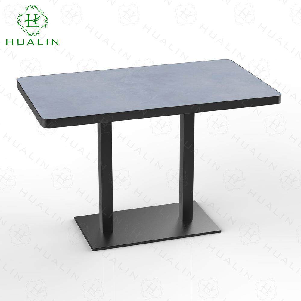 意式轻奢极简天然奢石长方形餐桌别墅商用高密度岩板餐饮商用家具