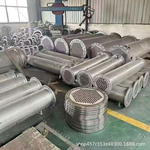现货不锈钢冷凝器化工制冷设备换热器30平方304不锈钢冷凝器