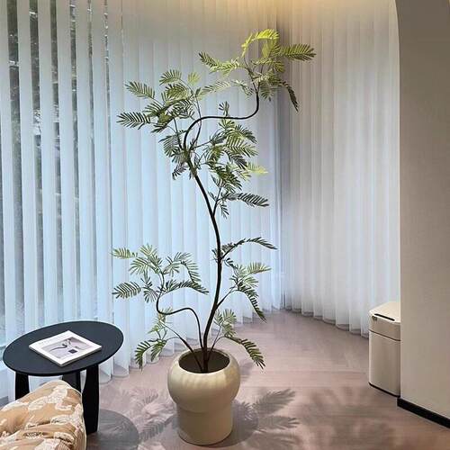 密叶猴耳环彷真绿植高端轻奢室内客厅彷生大型落地摆件假植物装饰