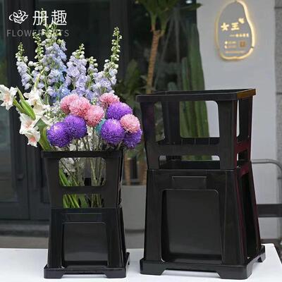 拍市鲜花桶桶醒花桶养花桶料桶深水桶塑加高花TWI店专用大花号醒