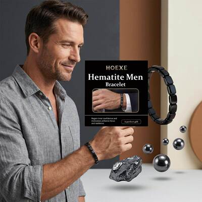 HOEXE Hematite Men's Bracelet - A Subtle Accessory for Every